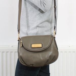 Marc by Marc Jacobs Classic Q Mini Natasha Gray Pebbled Crossbody Bag